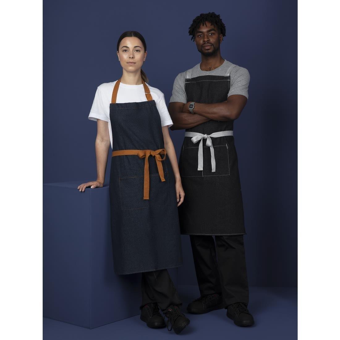 Tablier serveur bleu denim Southside 700x1000mm - FRANCE CHR