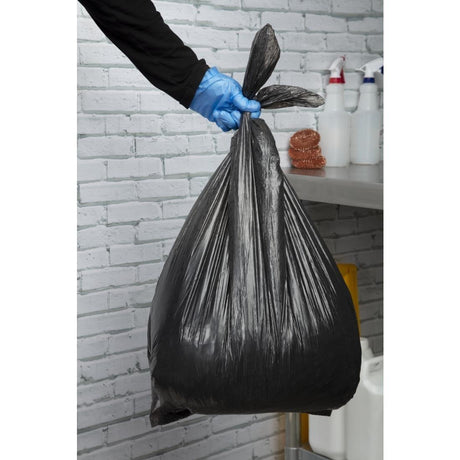 Grands sacs poubelle noirs utilisation courante Jantex 90L (lot de 10) - FRANCE CHR