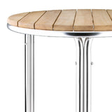 Table ronde en frêne et aluminium Bolero 600mm - FRANCE CHR