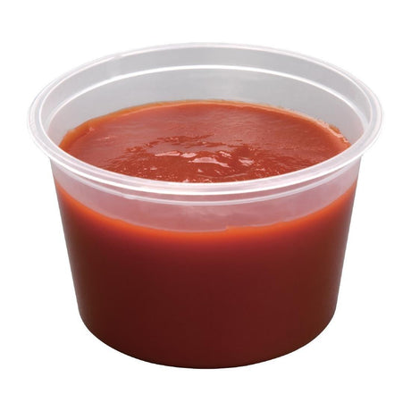 Pots à sauce micro-ondables en plastique Fiesta Recyclable 100ml (lot de 100) - FRANCE CHR