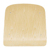 Chaises avec assise et dossier en bois Bolero Cantina gris métal (lot de 4) - FRANCE CHR