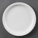 Assiettes à bord étroit blanches Olympia 230mm (Lot de 12) - FRANCE CHR