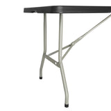 Table pliable au centre Bolero noire 1829mm - FRANCE CHR