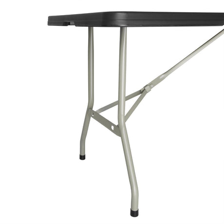 Table pliable au centre Bolero noire 1829mm - FRANCE CHR