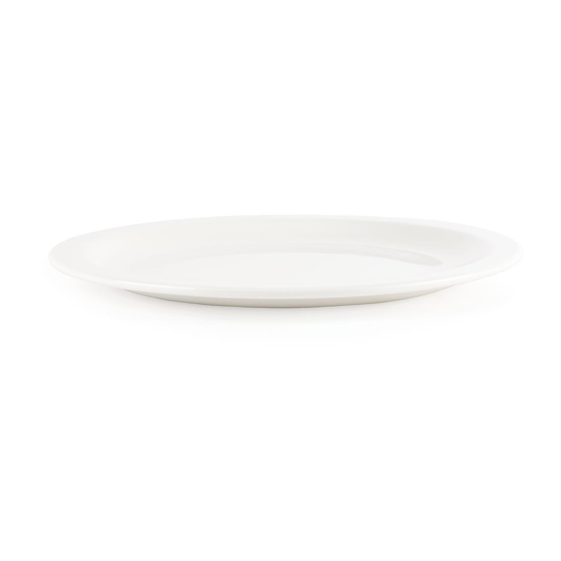 Assiettes Nova Churchill Whiteware 230mm (lot de 24) - FRANCE CHR
