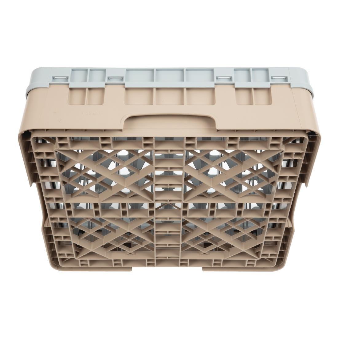 Casier à verres 49 compartiments Camrack Cambro beige hauteur max 92mm - FRANCE CHR