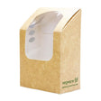 Boîtes à wrap et tortilla kraft compostables avec fenêtre PLA Vegware - FRANCE CHR