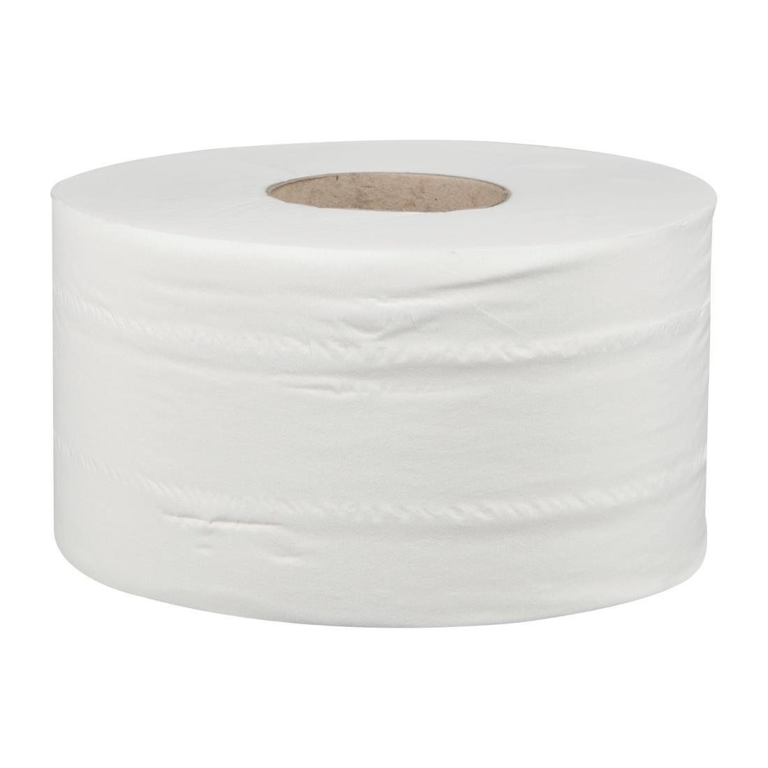 Rouleaux de papier toilette 2 plis mini Jumbo Jantex 150m (lot de 12) - FRANCE CHR