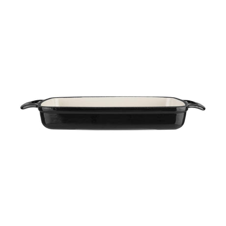 Plat en fonte rectangulaire Vogue noir 1,8L - FRANCE CHR