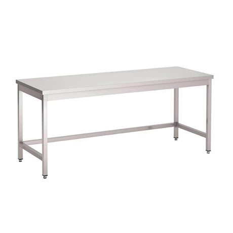 Table inox sans étagère basse Gastro M 2000 x 700 x 850mm - FRANCE CHR