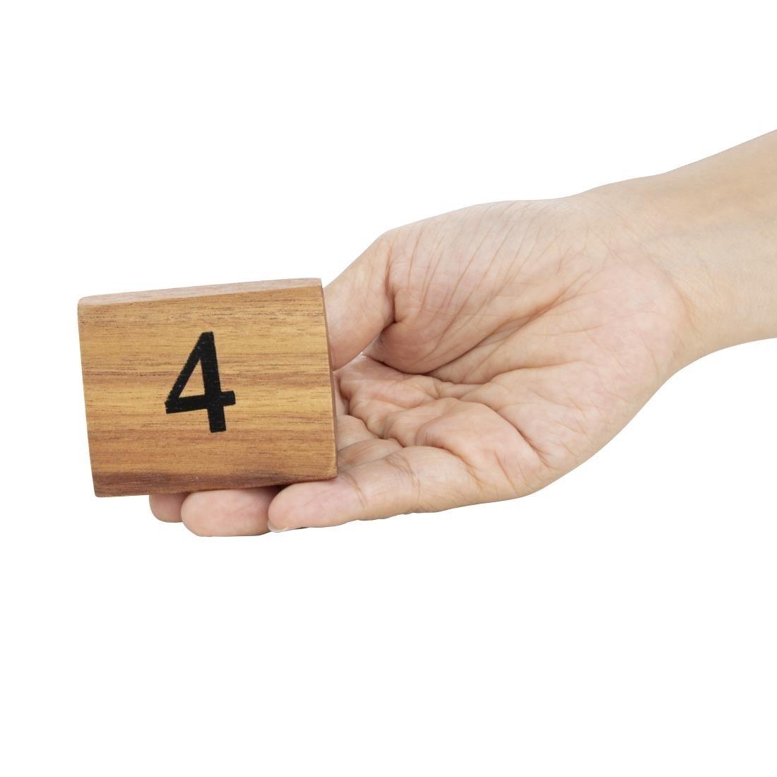 Numéros de table en bois Olympia 1 à 10 - FRANCE CHR
