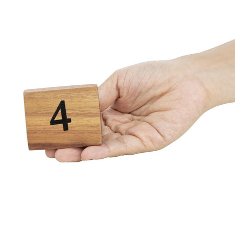 Numéros de table en bois Olympia 1 à 10 - FRANCE CHR