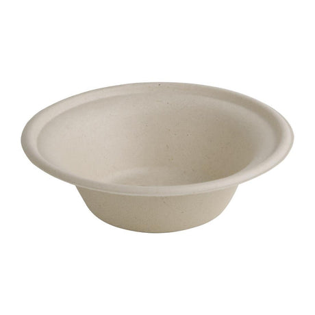 Bols ronds compostables en bagasse coloris naturel Fiesta Compostable 312ml (lot de 50) - FRANCE CHR