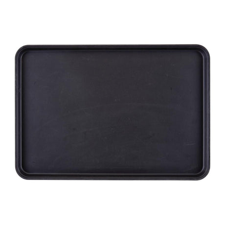 Plateau de service rectangulaire fibre de verre antidérapant Camtread Cambro noir 450x650mm (Lot de 6) - FRANCE CHR