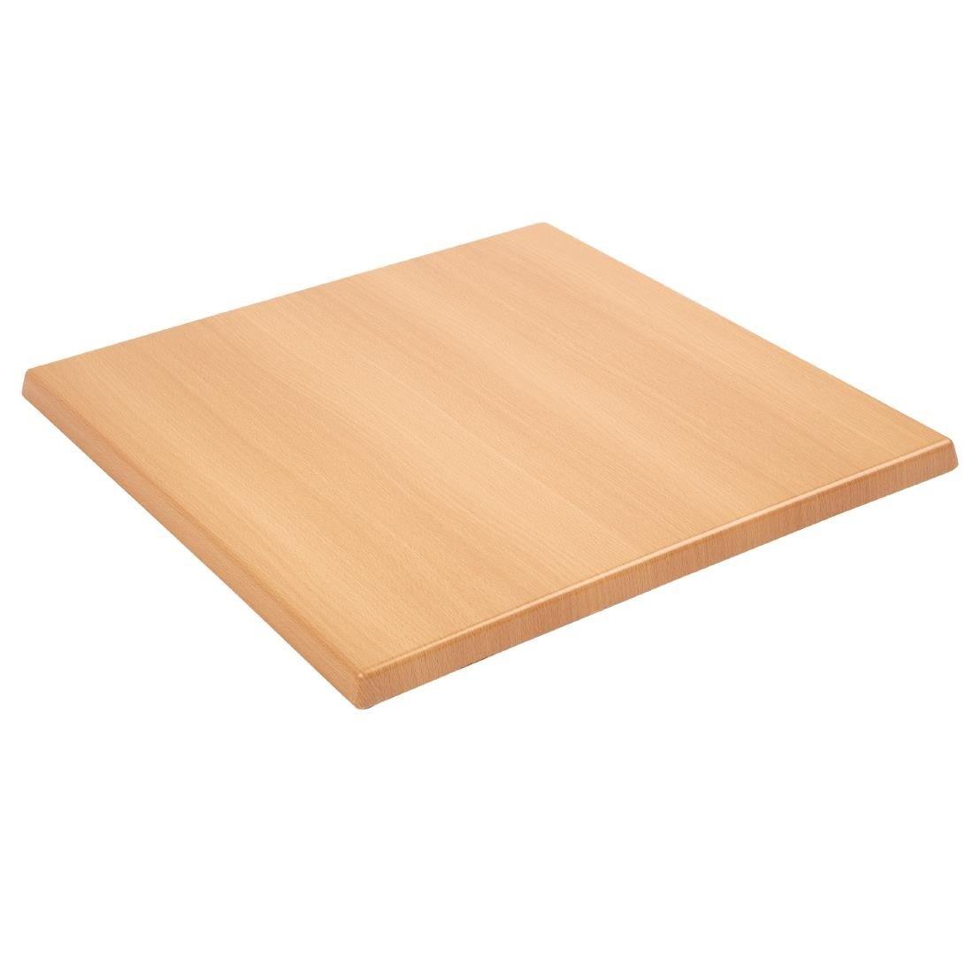 Plateau de table carré Bolero effet hêtre 700mm - FRANCE CHR