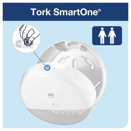 Distributeur de papier toilette Tork Smart One Mini blanc - FRANCE CHR