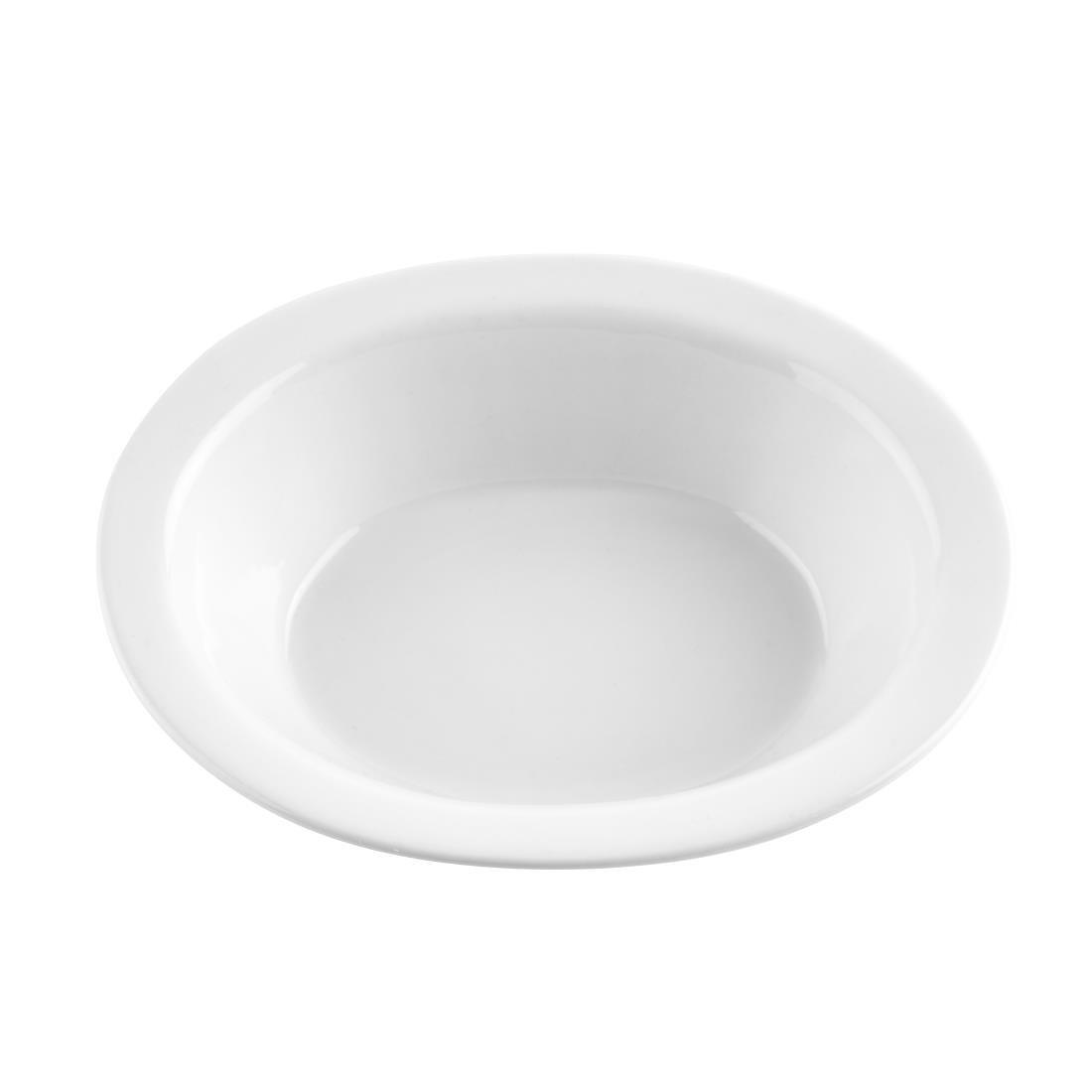 Plat à tourte ovale blanc Olympia (Lot de 6) - FRANCE CHR