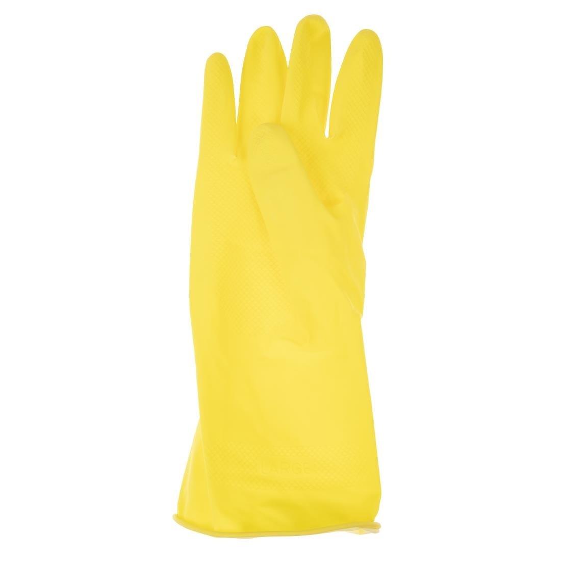 Gants multi usages Jantex jaunes S - FRANCE CHR