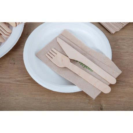 Fourchettes en bois biodégradables Fiesta Compostable lot de 100 - FRANCE CHR