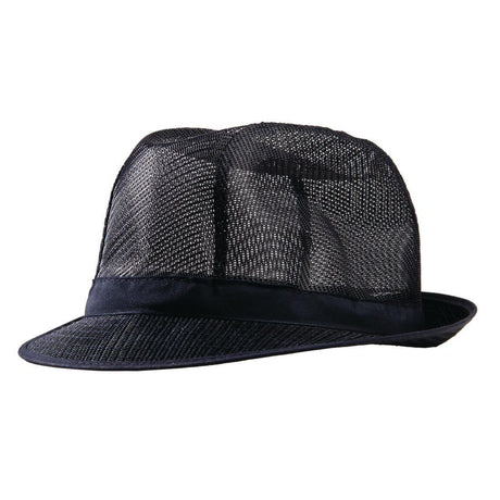 Chapeau Trilby bleu marine avec résille M - FRANCE CHR