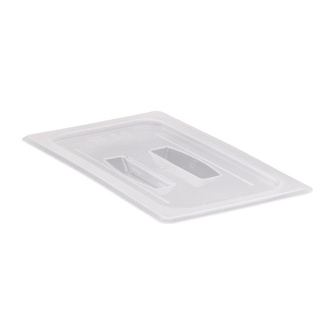 Couvercle translucide en polypropylène avec poignée pour bac GN 1/3 Cambro - FRANCE CHR