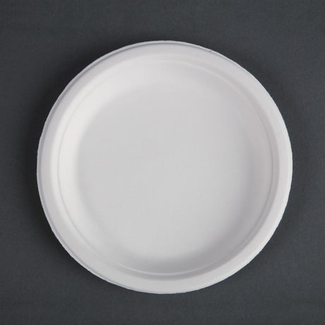 Assiettes en bagasse compostables Fiesta Compostable 17,9 cm (x50) - FRANCE CHR