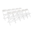 Chaises pliantes Bolero blanches (Lot de 10) - FRANCE CHR