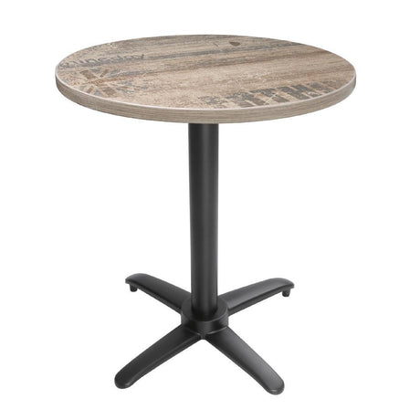 Pied de table basculant en aluminium noir Bolero - FRANCE CHR