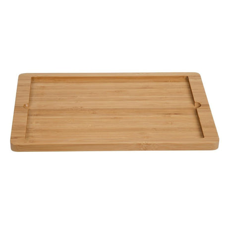 Planche support en bois Olympia pour plat en ardoise CM063 330x210x15mm - FRANCE CHR