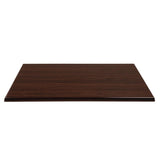 Plateau de table rectangulaire pré percé Bolero coloris marron foncé - FRANCE CHR