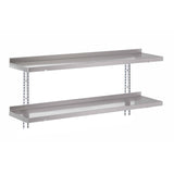 Etagère murale inox sans supports Gastro M 1000 x 400mm - FRANCE CHR