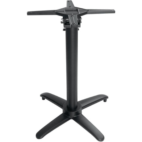 Pied de table basculant en aluminium noir Bolero - FRANCE CHR