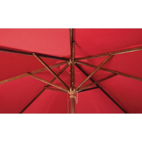 Parasol carré Bolero 2,5m rouge - FRANCE CHR