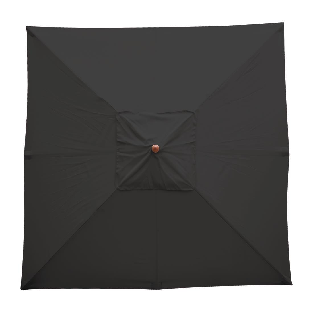 Parasol carré Bolero 2,5m noir - FRANCE CHR