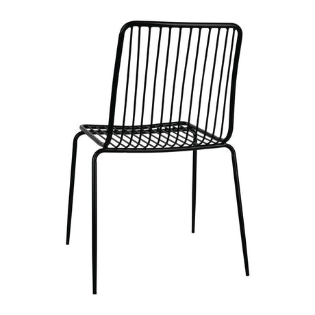 Chaises en fils d'acier Bolero (lot de 4) - FRANCE CHR