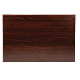 Plateau de table rectangulaire pré percé Bolero coloris marron foncé - FRANCE CHR