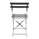 Chaises de terrasse pliantes en acier Bolero noires (Lot de 2) - FRANCE CHR