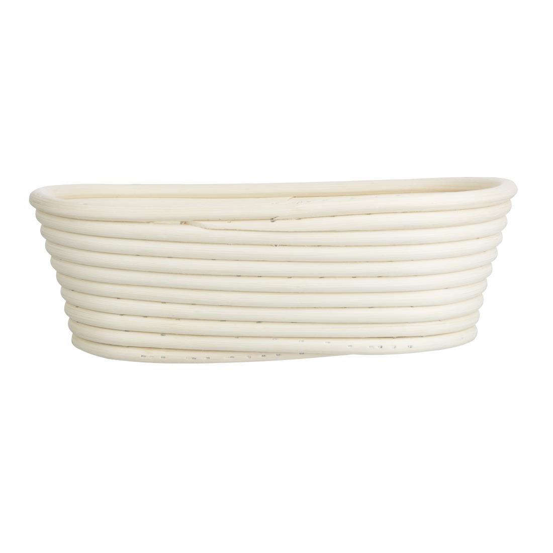 Panier de fermentation ovale en rotin Vogue 250x150x80mm - FRANCE CHR