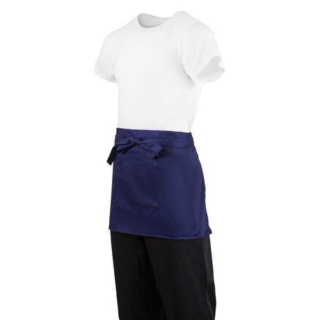 Tablier serveur court Whites bleu marine - FRANCE CHR