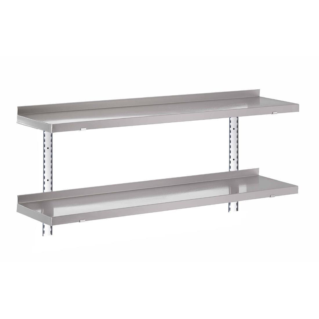 Etagère murale inox sans supports Gastro M 1200 x 400mm - FRANCE CHR
