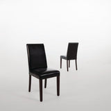 Chaises en simili cuir Bolero noires (Lot de 2) - FRANCE CHR