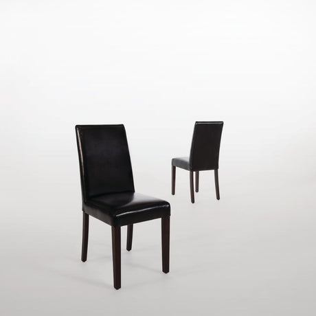 Chaises en simili cuir Bolero noires (Lot de 2) - FRANCE CHR