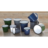 Mugs en acier émaillé gris et noir Olympia 350ml - FRANCE CHR