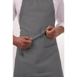 Tablier bavette Chef Works gris - FRANCE CHR