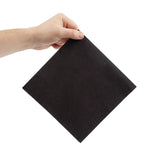 Serviettes dîner 3 plis format 1/4 Fiesta Recyclable 400mm noires (lot de 1000) - FRANCE CHR