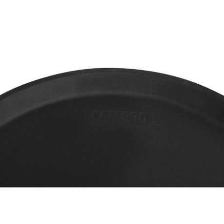 Plateau de service rond fibre de verre antidérapant Camtread Cambro noir 35,5 cm - FRANCE CHR