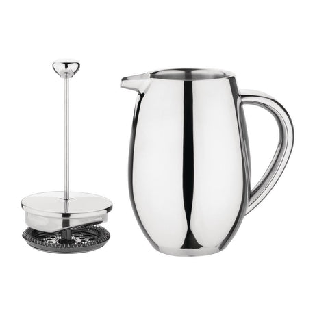 Cafetière à piston en inox isotherme Olympia 6 tasses - FRANCE CHR