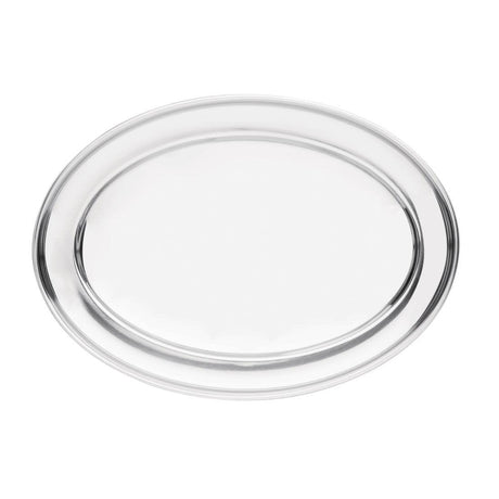 Plat de service ovale en inox Olympia 220mm - FRANCE CHR