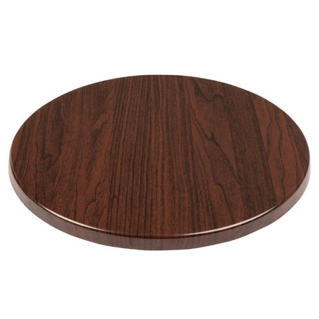 Plateau de table rond Bolero marron foncé 800mm - FRANCE CHR