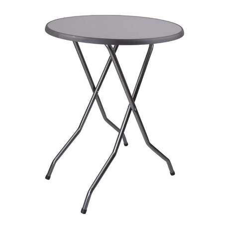 Table haute ronde pliante Barcelona 85cm - FRANCE CHR